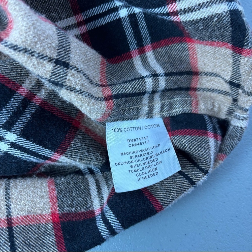 RedHead Multicolor Flannel Plaid Men's Long Sleeve Shirt Button Front XL Cotton - Picture 5 of 7